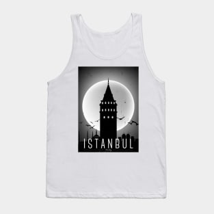 Istanbul black and white poster Tank Top